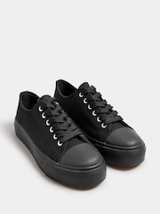 Черный - Long Tall Sally Canvas Mid Flatform Trainers - Изображение 3 из 5