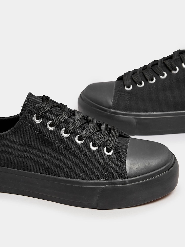 Черный - Long Tall Sally Canvas Mid Flatform Trainers - Изображение 5 из 5