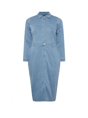 Yours Curve Blue Limited Denim Dress - Image 5 of 5