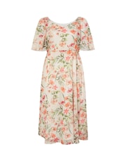 Yours Curve Natural London V-Neck Maxi Dress - Image 6 of 6