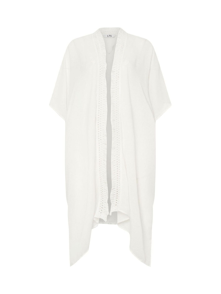 Long Tall Sally White Tassel Trim Kaftan - Image 5 of 5
