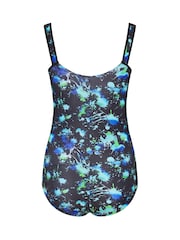 Yours Curve Black New Splash Active Swimsuit - Image 6 of 6
