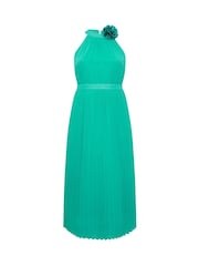 Темно-синий - Yours Curve London Pleated Choker Corsage Dress - Image 6 of 6