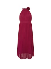 Красный - Yours Curve London Pleated Choker Corsage Dress - Image 5 of 5
