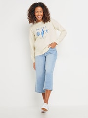 M&Co Riviera Print 100% Cotton Sweat Top - صورة 2 من 3
