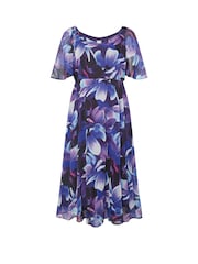 Yours Curve Blue London V-Neck Maxi Dress - Image 5 of 5