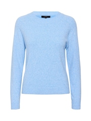 VERO MODA Blue Round Neck Knitted Jumper - Image 4 of 4