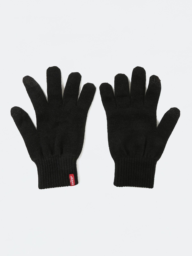 Levi's® Black Ben Touch Knitted Screen Gloves - Image 1 of 6