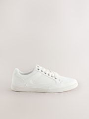 White Smart Casual Trainers - Image 1 of 5