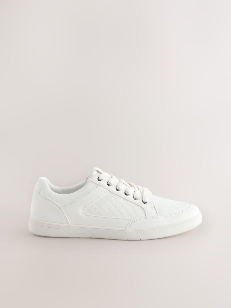 White Smart Casual Trainers - Image 1 of 5