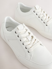 White Smart Casual Trainers - Image 3 of 5
