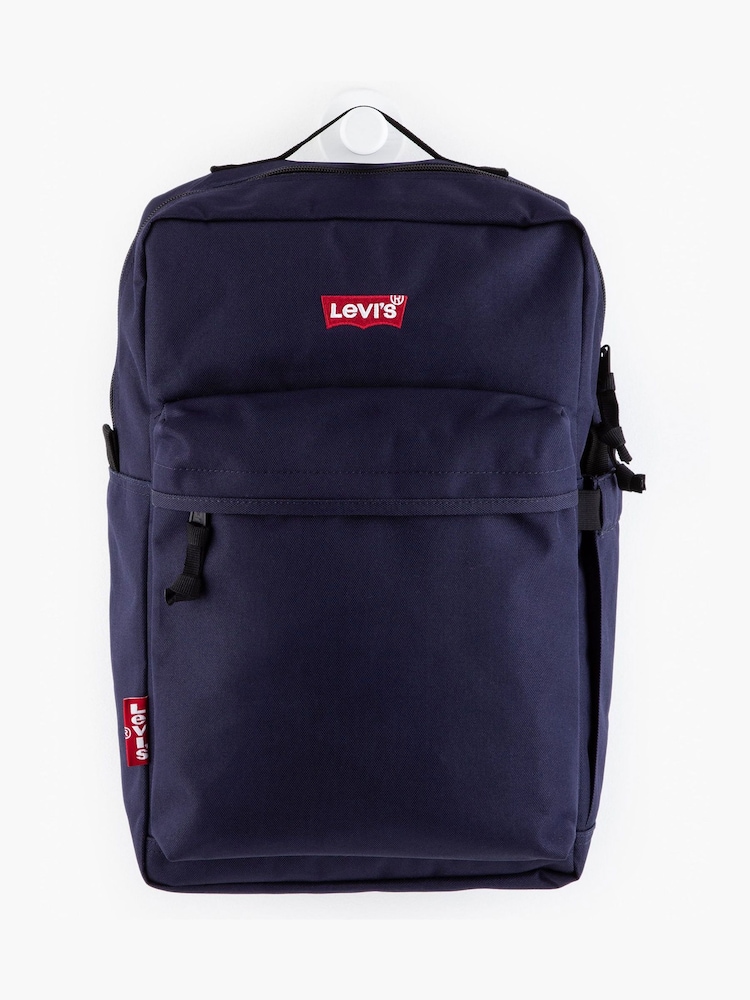 Levi's® Navy Logo Backpack - Image 1 of 5 Levi's® Navy Logo Backpack - Image 1 of 5