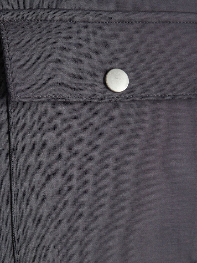 River Island Grey Slim Fit Jersey Overshirt - Image 5 of 5