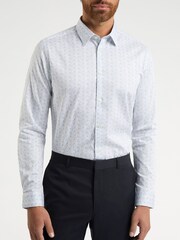 Ted Baker White Floral Line Shirt - Image 1 of 2