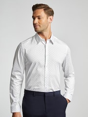 Ted Baker White Jasse Geo Stencil Shirt - Image 1 of 3