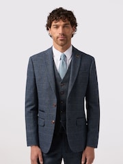 Antique Rogue Blue Maverick Hbone Check Jacket - Image 1 of 4