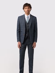 Antique Rogue Blue Maverick Hbone Check Jacket - Image 2 of 4
