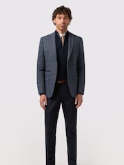 Antique Rogue Blue Maverick Hbone Check Jacket - Image 4 of 4