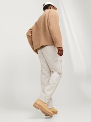 JACK & JONES Grey Loose Fit Cargo Trousers - Image 3 of 4