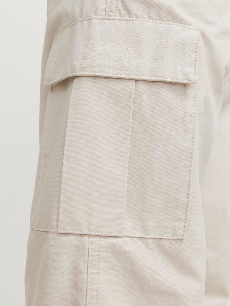 JACK & JONES Grey Loose Fit Cargo Trousers - Image 4 of 4