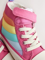 Little Bird by Jools Oliver Multi Pastel Padded Hi-Top Trainers - Image 5 of 7