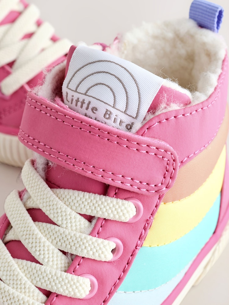 Little Bird by Jools Oliver Multi Pastel Padded Hi-Top Trainers - Image 6 of 6 Little Bird by Jools Oliver Multi Pastel Padded Hi-Top Trainers - Image 6 of 6
