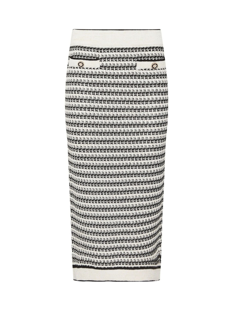 Star by Julien MacDonald Black Stripe Metallic Skirt - Image 1 of 1