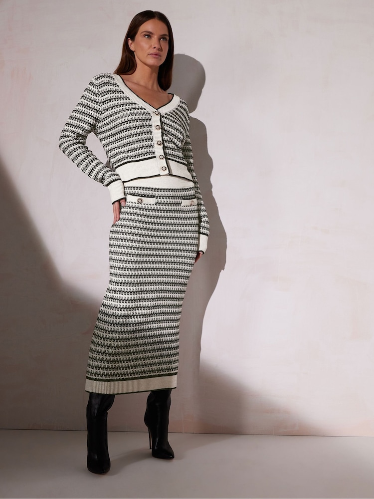 برّاق - تنورة مخططة من Star By Julien Macdonald - Image 2 of 5