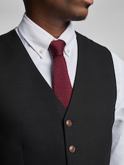 Antique Rogue Black Blake Texture Waistcoat - Image 3 of 5