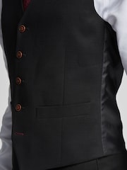 Antique Rogue Black Blake Texture Waistcoat - Image 4 of 5