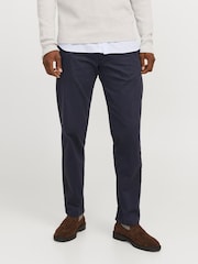 JACK & JONES Blue Relaxed Fit Chino Trousers - Image 1 of 5