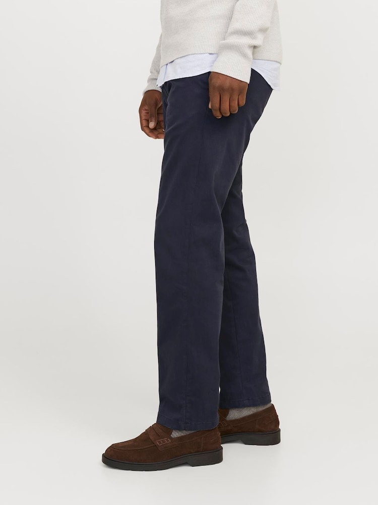 JACK & JONES Blue Relaxed Fit Chino Trousers - Image 2 of 5