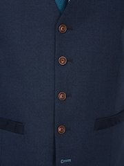 Antique Rogue Blue Blake Texture Waistcoat - Image 3 of 3