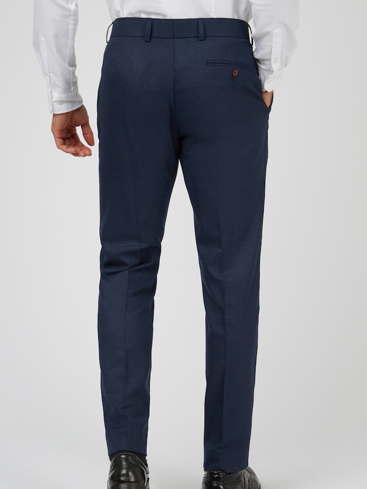 Antique Rogue Blue Blake Texture Trousers - Image 2 of 3
