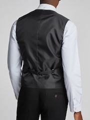 Antique Rogue Black Blake Texture Waistcoat - Image 2 of 5