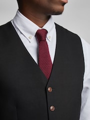 Antique Rogue Black Blake Texture Waistcoat - Image 3 of 5