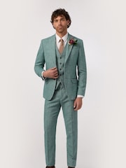 Antique Rogue Green Herringbone Tweed Jacket - Image 1 of 4
