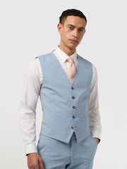 Antique Rogue Blue Montrose Cloud Waistcoat - Image 1 of 2