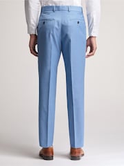 Ted Baker Blue Blake Sharkskin Slim Trousers - Image 2 of 3