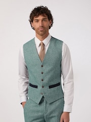 Antique Rogue Green Tweed Waistcoat - Image 1 of 2