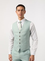 Antique Rogue Blue Blake Sea Foam Waistcoat - Image 2 of 2