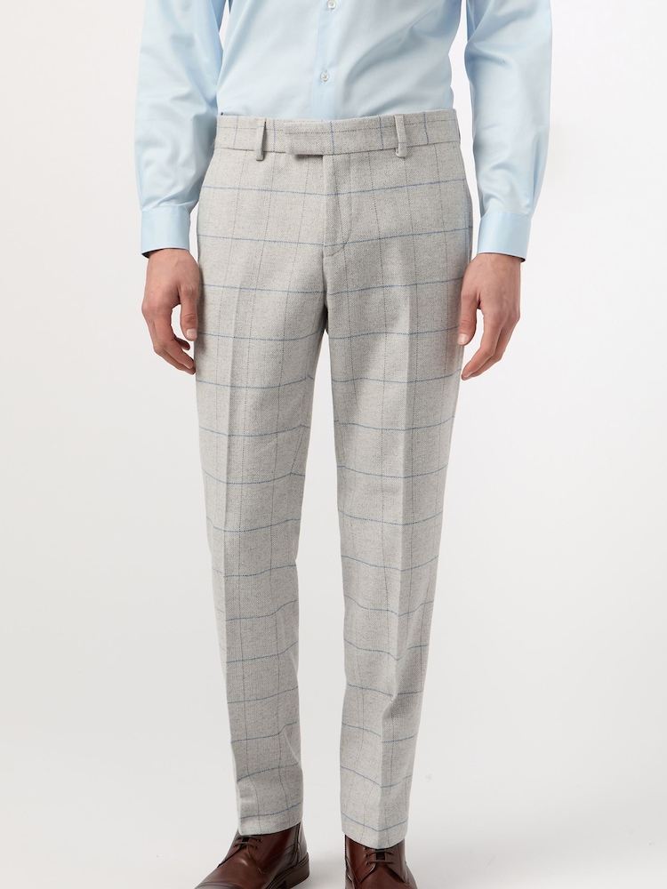 Antique Rogue Natural Powell Check Tweed Trousers - Image 1 of 2 Antique Rogue Natural Powell Check Tweed Trousers - Image 1 of 2