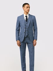 Antique Rogue Blue Check Jacket - Image 2 of 5