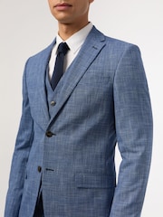 Antique Rogue Blue Check Jacket - Image 5 of 5