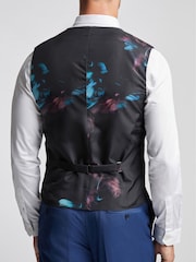 Ted Baker Blue Forbe Sharkskin Waistcoat - Image 2 of 3