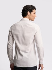 Ted Baker Natural Kerr Stone Stripe Slim Shirt - Image 2 of 4