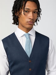 Antique Rogue Blue Blake Texture Waistcoat - Image 2 of 2