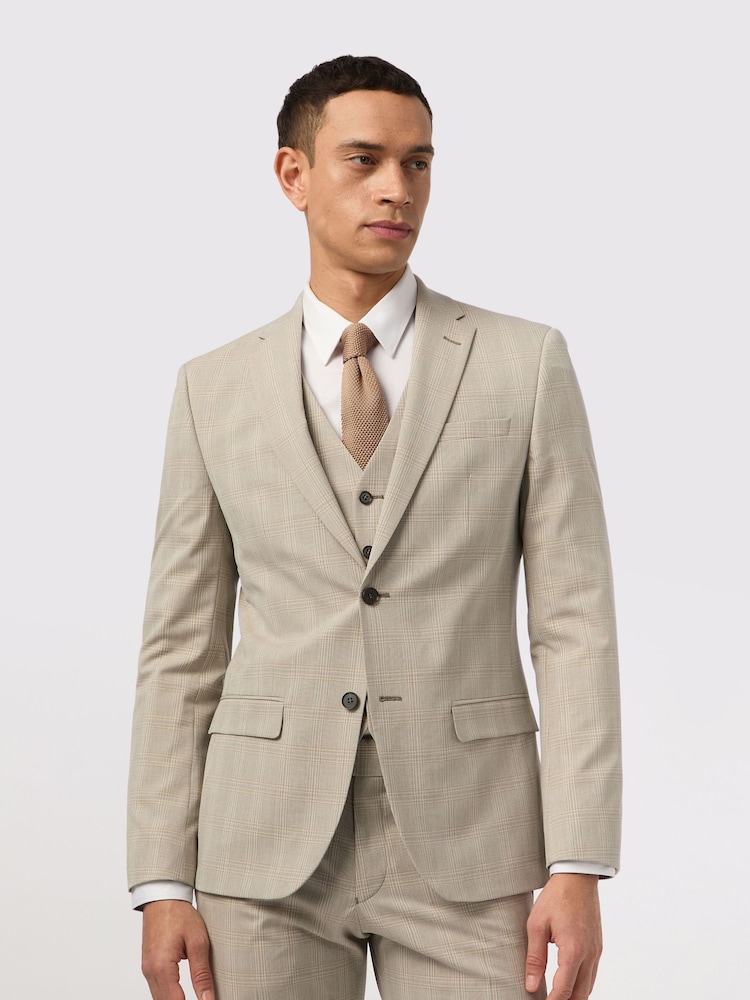 Antique Rogue Cream Putty Check Jacket - Image 1 of 5