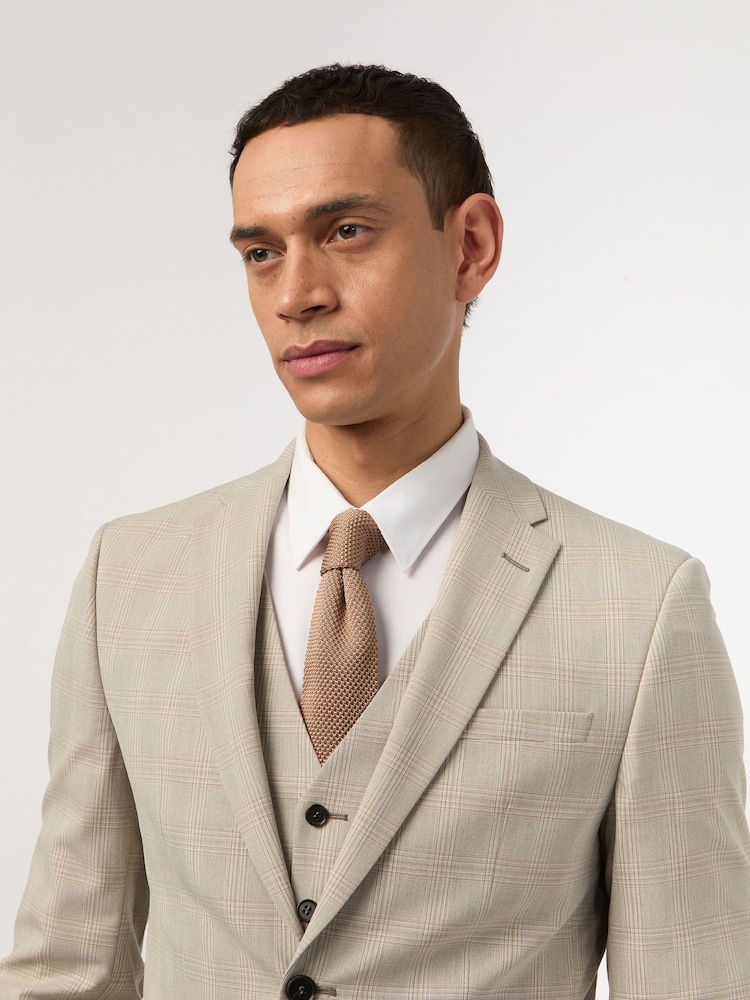 Antique Rogue Cream Putty Check Jacket - Image 5 of 5