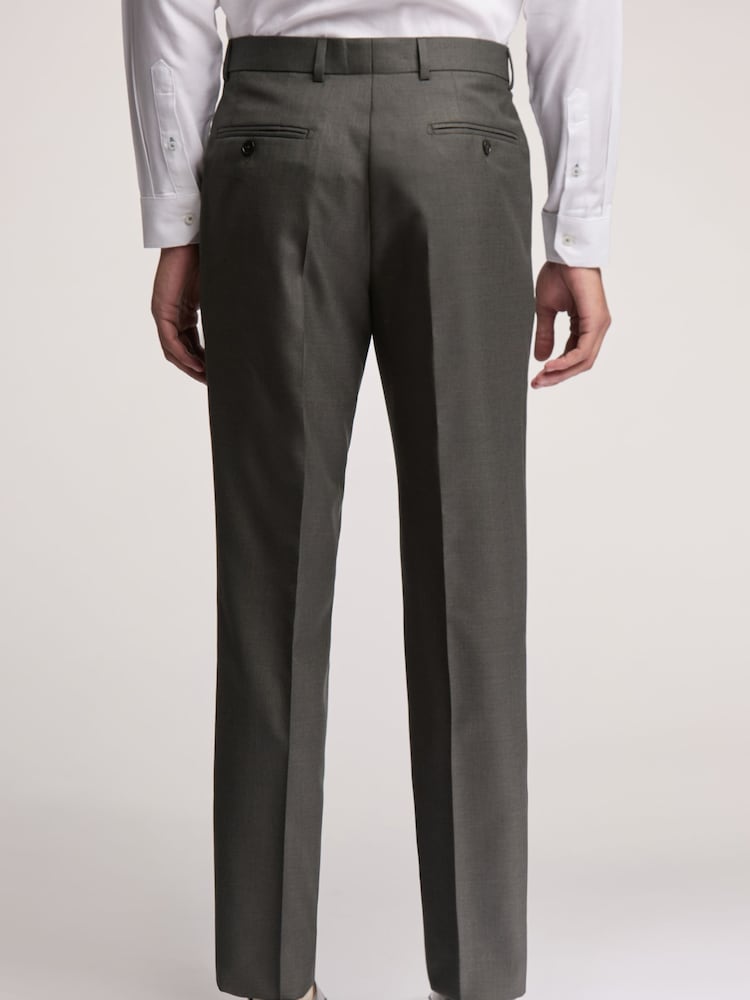 Ted Baker Green Piper Twill Slim Trousers - Image 2 of 3
